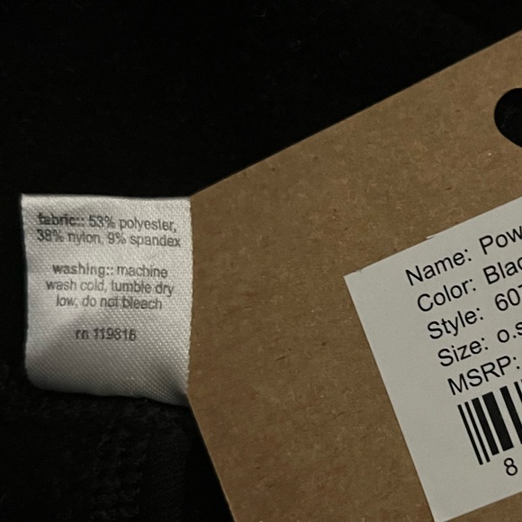 New! Oiselle Polertec Run Training Hat Beanie Pony Tail holder, Black, One Size - Picture 4 of 5